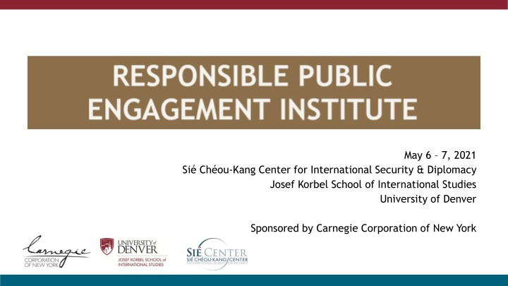 Si Chou-Kang Center for International Security & Diplomacy