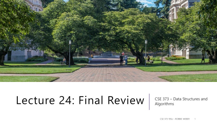 Final Review and Graph Modeling Challenges