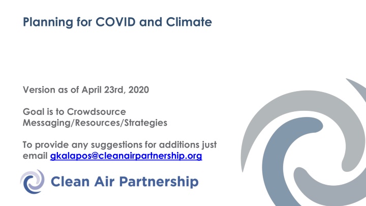 Crowdsourcing Messaging for COVID and Climate Connection