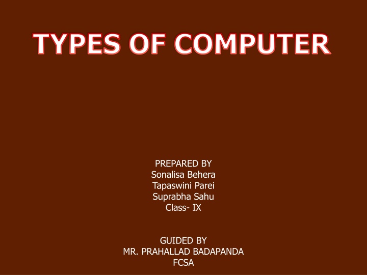 Overview of Different Types of Computers