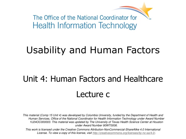 Enhancing Human Factors in Healthcare