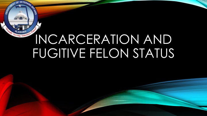 Veterans Affairs: Incarceration and Fugitive Felon Status