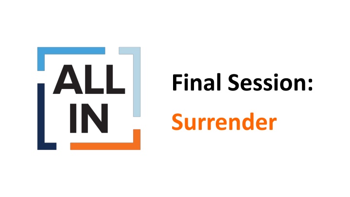 Keys To Finishing Well - Surrendering Legacy at The Cross