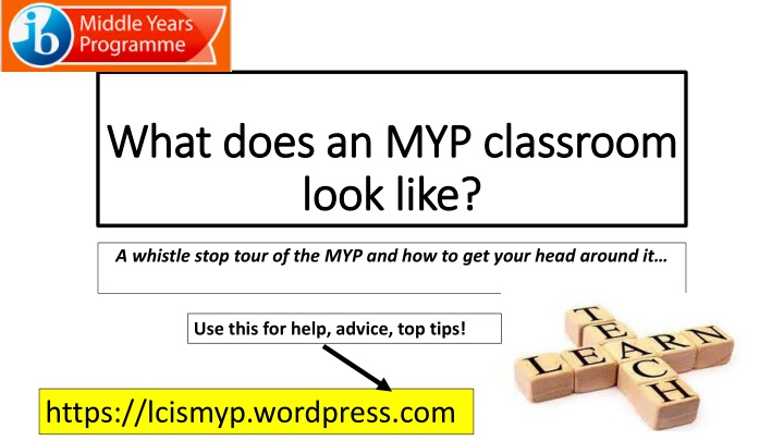 Unveiling the MYP Classroom: A Quick Tour and Tips