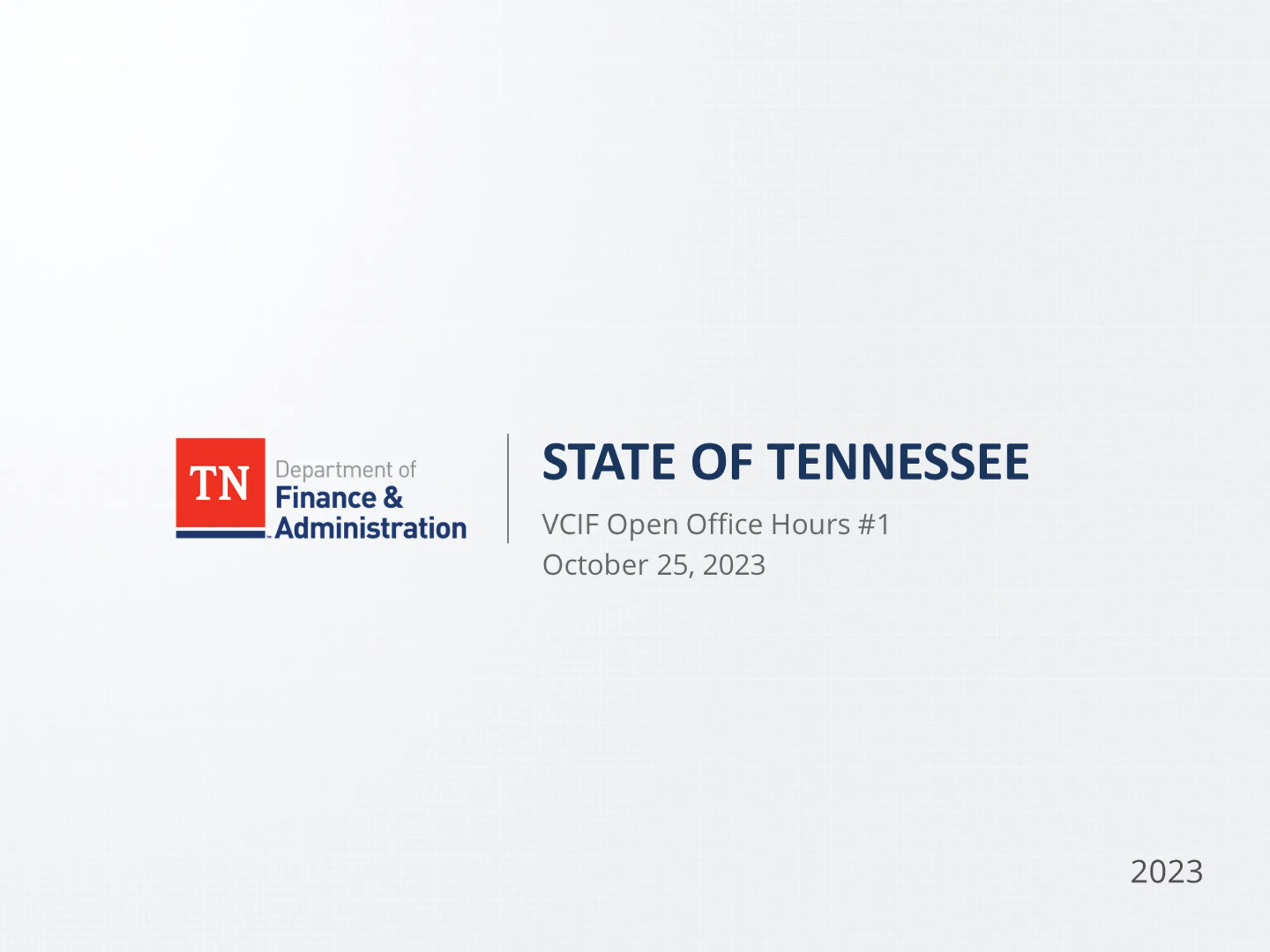 STATE OF TENNESSEE