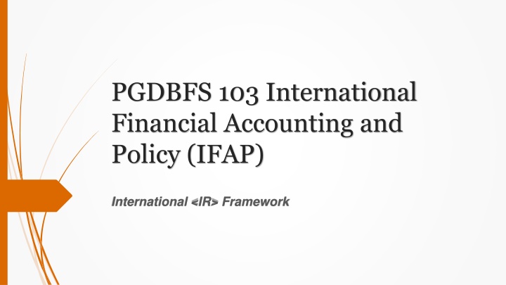 Accelerating Adoption of Integrated Reporting with the International Integrated Reporting Framework
