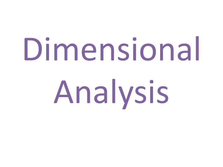 Practical Dimensional Analysis for Unit Conversions