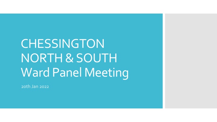 CHESSINGTON NORTH & SOUTH Ward Panel Meeting Highlights