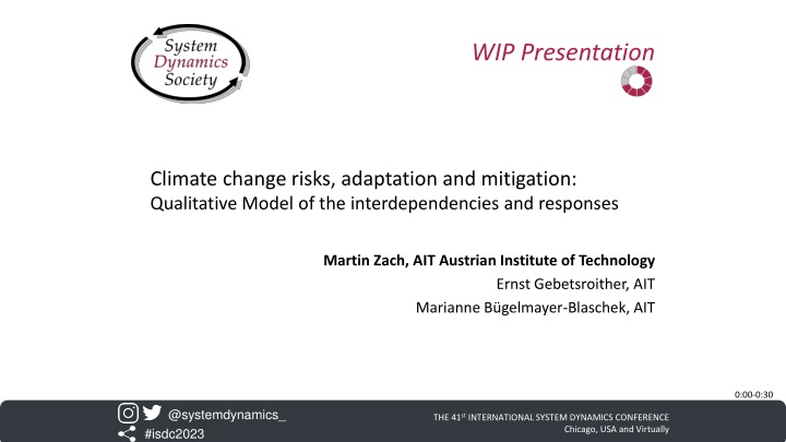 Qualitative Model of Climate Change Interdependencies