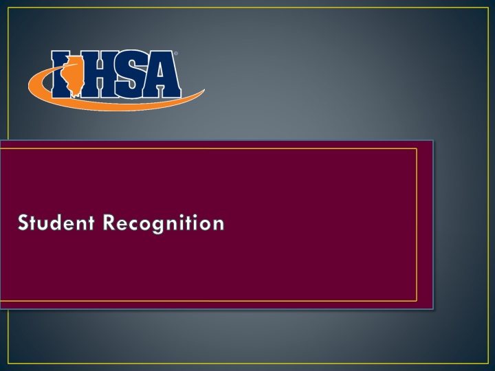 Student Academic Recognition Programs
