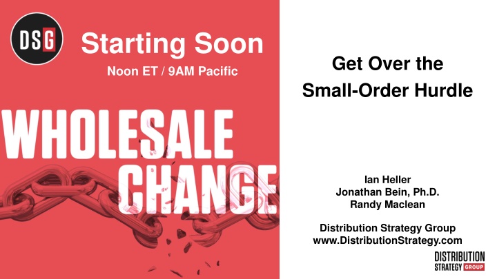 Strategies for Small Order Management