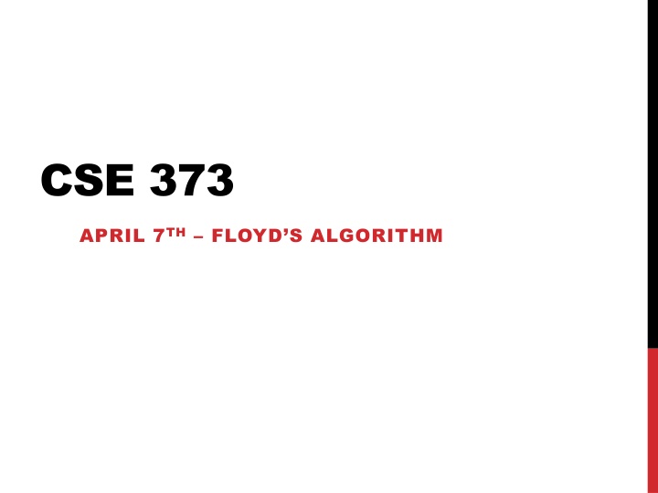 Floyd's Algorithm for Heap Analysis