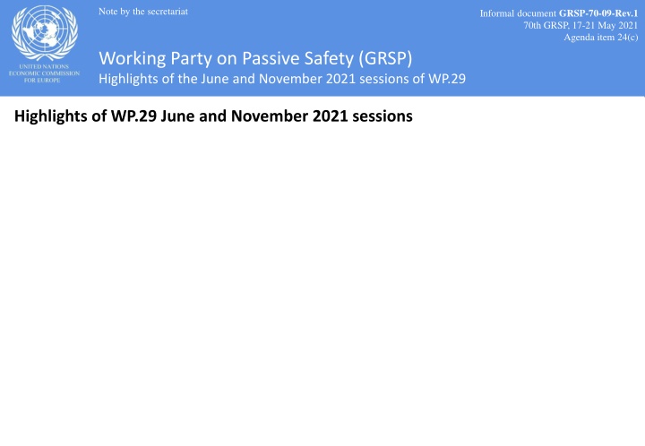 GRSP Highlights of June and November 2021 Sessions