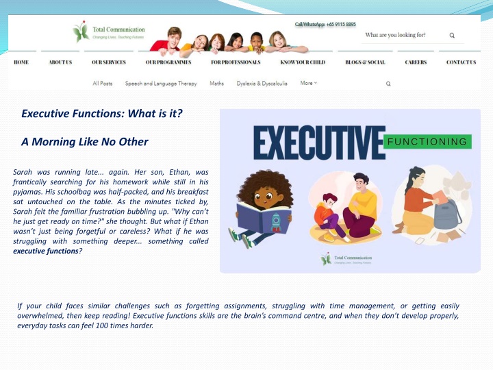 Executive Functions What is it