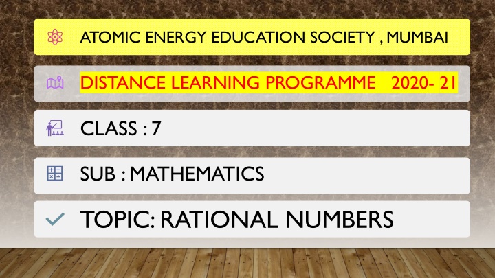 Rational Numbers in Mathematics