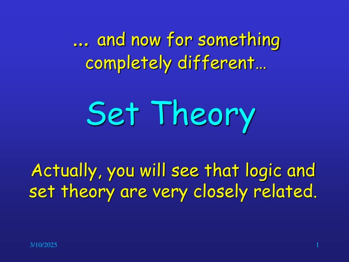Set Theory: Understanding Logic and Collections
