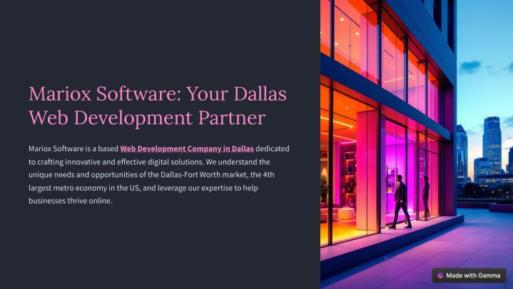 mariox software your dallas web development n.w