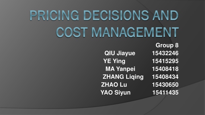 Optimizing Cost Management Strategies