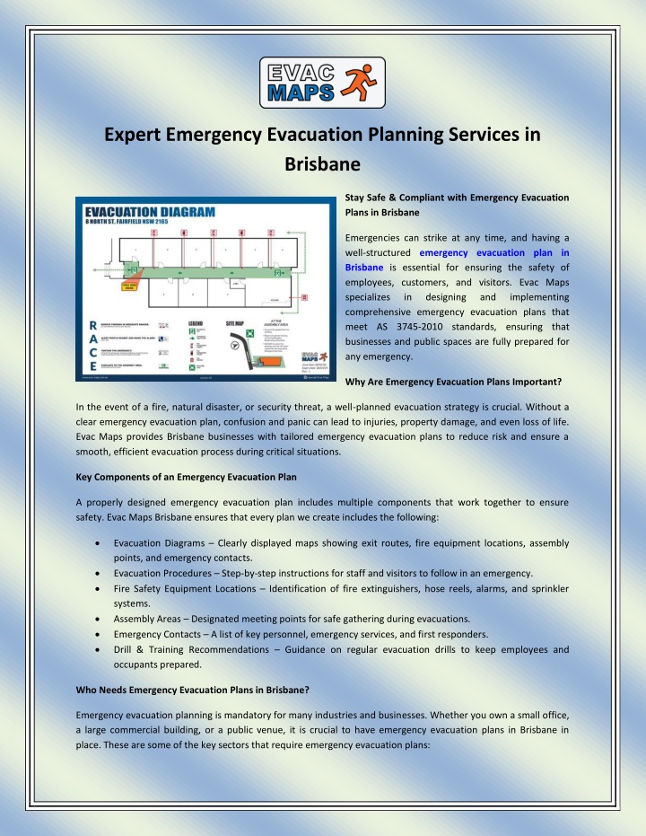 expert emergency evacuation planning services n.w