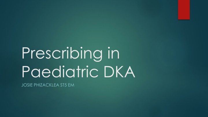 Paediatric DKA Management Guidelines