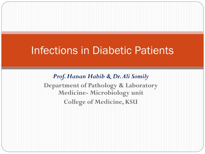 Infections in Diabetic Patients: Understanding the Risks