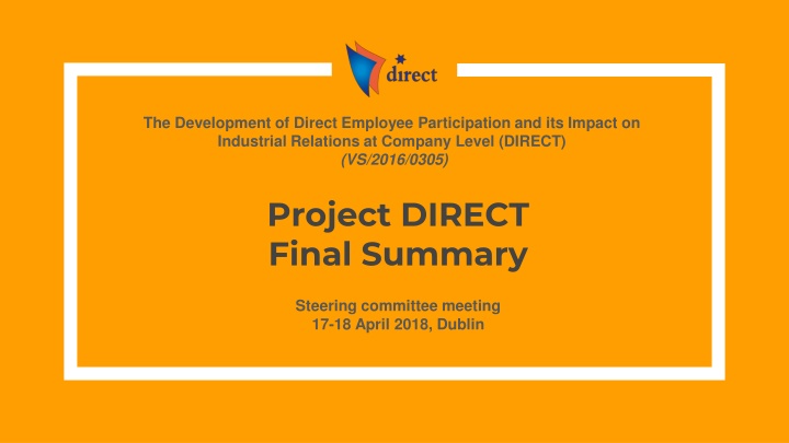 Impact of Direct Employee Participation on Industrial Relations at Company Level