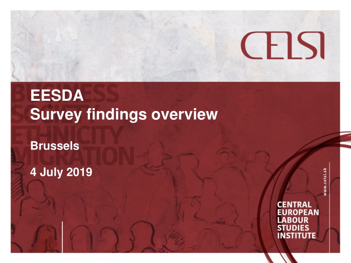 EESDA Survey Findings Overview in Brussels July 2019