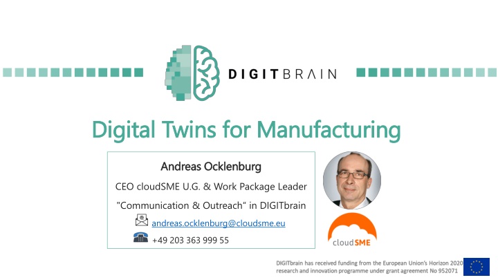 Digital Twins for Manufacturing Digital Twins for Manufacturing
