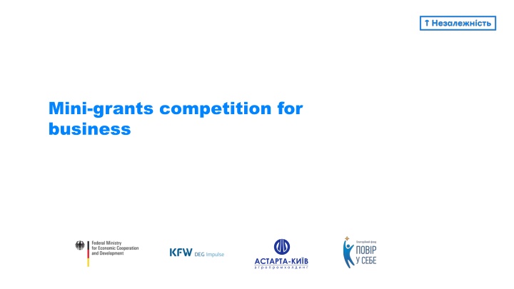 Mini-Grants Competition for Business in Ukraine