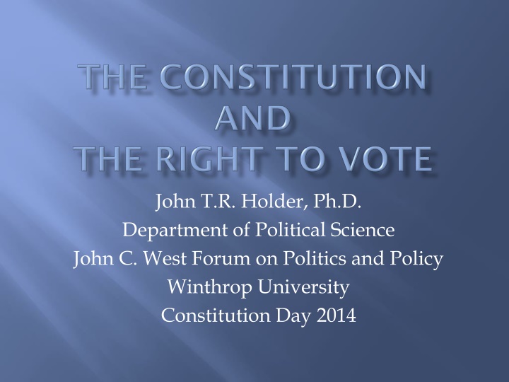 Evolution of Voting Rights in the United States