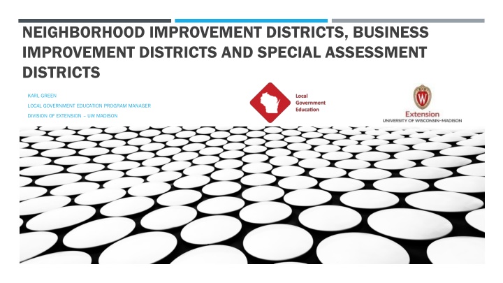 Overview of Neighborhood Improvement Districts
