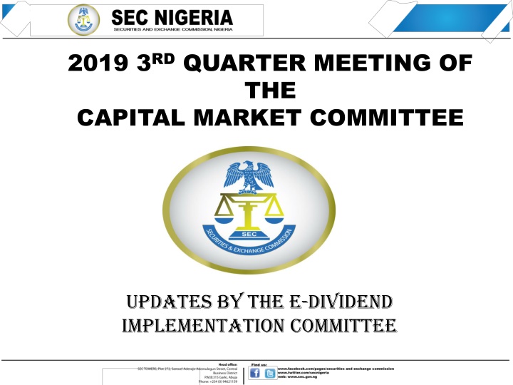 Updates on 2019 Capital Market Committee Meeting