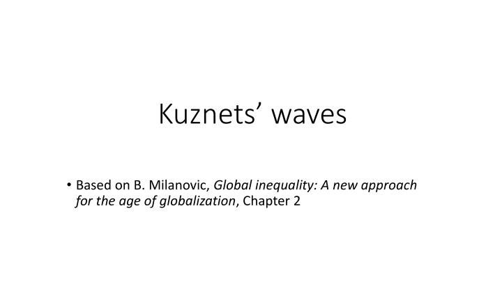 Kuznets Waves and Inequality Cycles