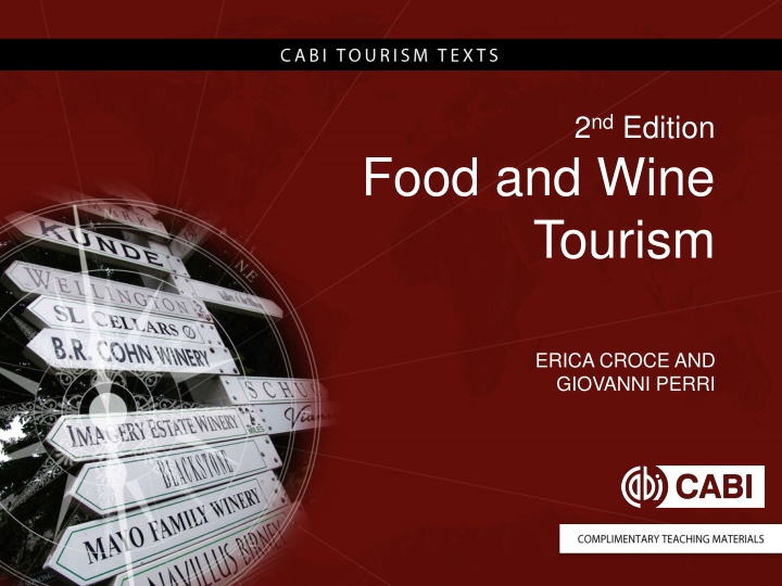 Food and Wine Tourism: Supply Side Insights