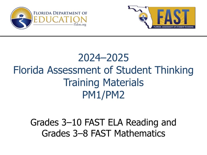 2024-2025 Florida Assessment of Student Thinking Training Materials for Grades 3-10