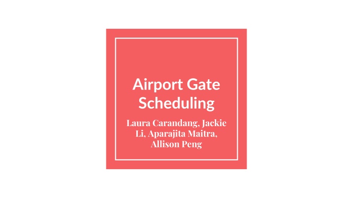 Airport Gate Scheduling: Important Decisions and Problem Solving Methods