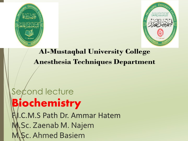 Biochemistry: Study of Living Matter and Metabolism