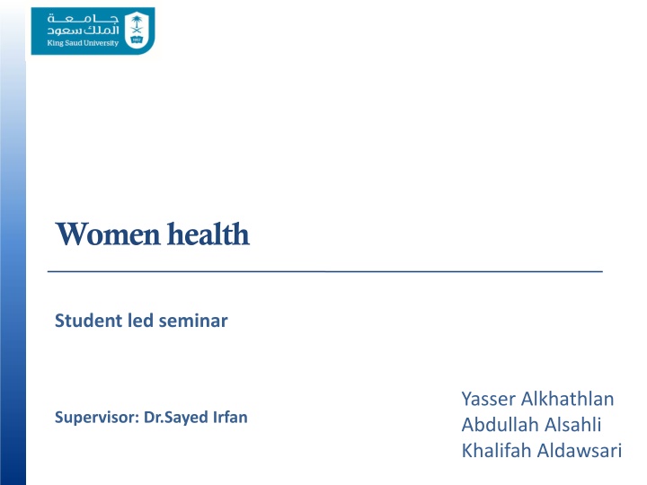 Women's Health Seminar Led by Students on Screening and Wellness