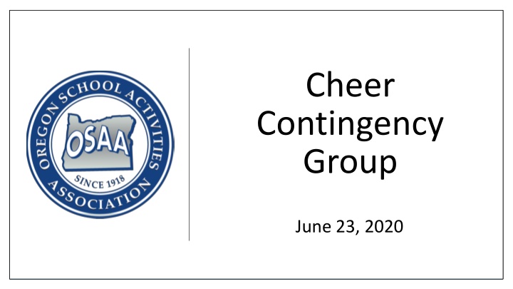 Cheer Contingency Group Meeting June 23, 2020