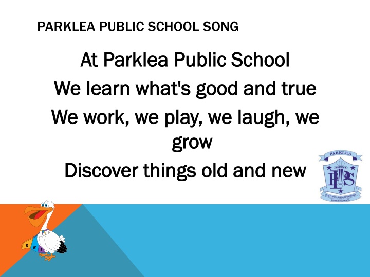 Parklea Public School Anthem