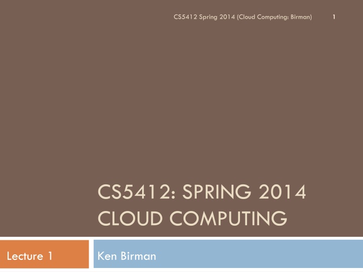 Cloud Computing: The Next New Thing