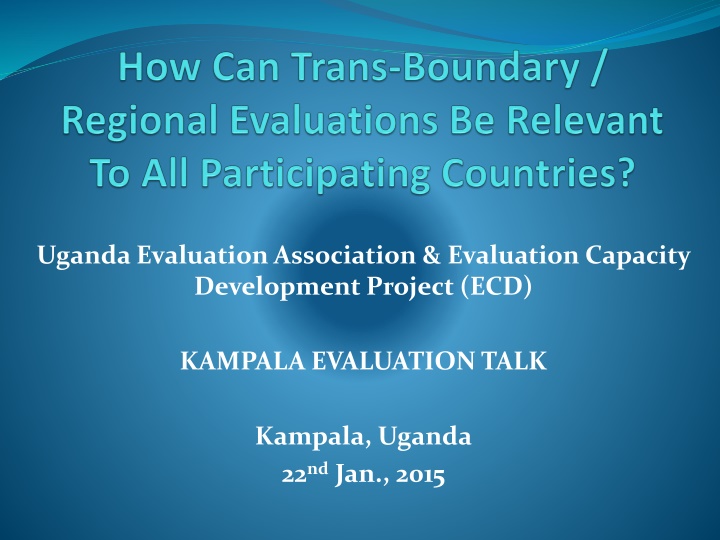 Evaluation Capacity Development Project in Uganda