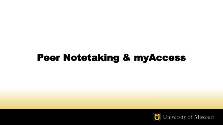 Peer Notetaking Accommodations Tutorial