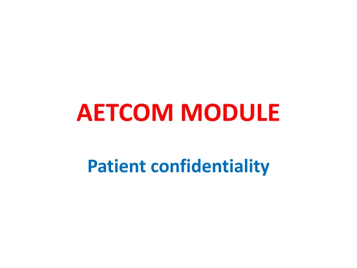 Patient Confidentiality and Rights in Healthcare
