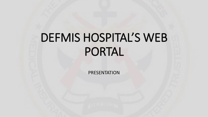Accessing DEFMIS Hospital Portal and Patient Verification guide