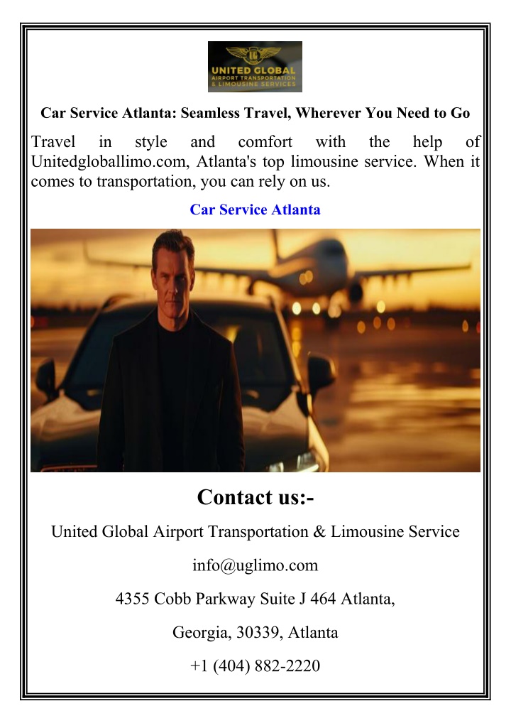 car service atlanta seamless travel wherever n.w