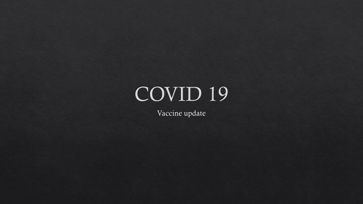 COVID-19 Vaccine Updates & Trials Summary