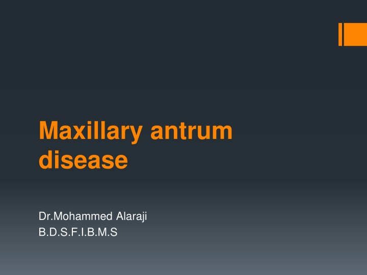 Maxillary Sinus Disease