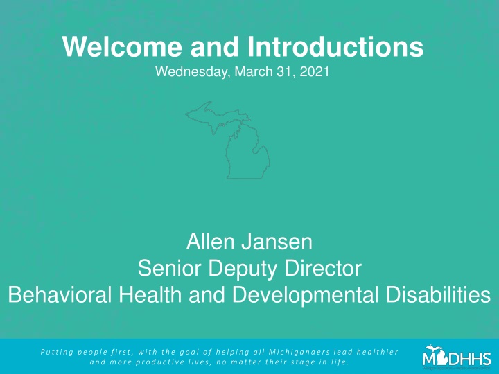 March 31, 2021: Behavioral Health Updates & Vaccine Information