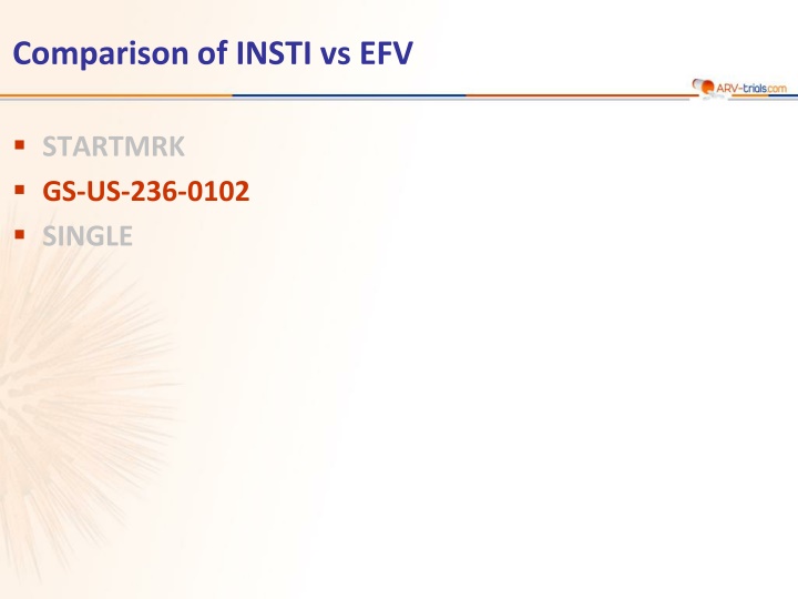 Comparison of INSTI vs. EFV in Study GS-US-236-0102